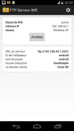 WiFi Pro serveur FTP screenshot