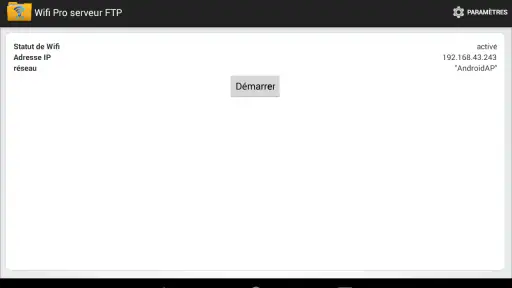 WiFi Pro serveur FTP screenshot