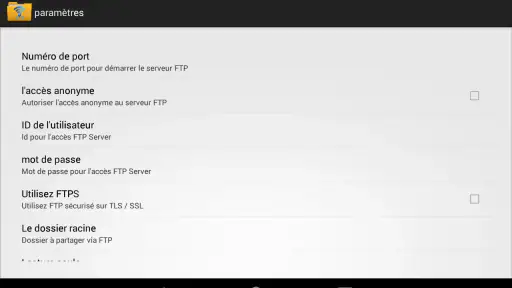 WiFi Pro serveur FTP screenshot