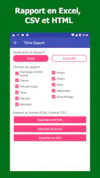 WorkLog: Feuille temps Facture screenshot