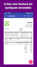 WorkLog: Feuille temps Facture screenshot