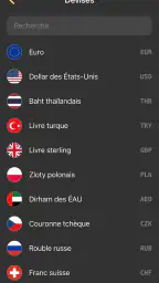 Сonvertisseur monnaie - taux screenshot