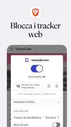 Brave Browser Web VPN Privato screenshot