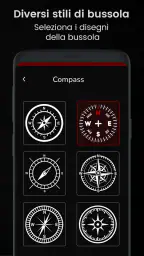 bussola digitale app screenshot