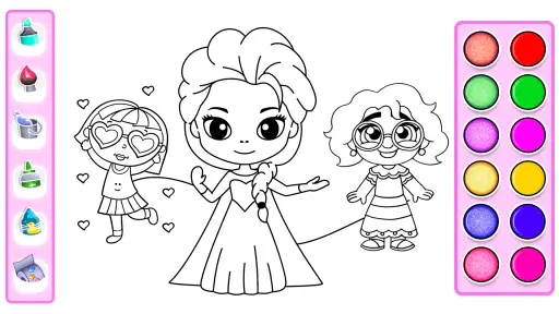 Colora Principesse Glitter screenshot
