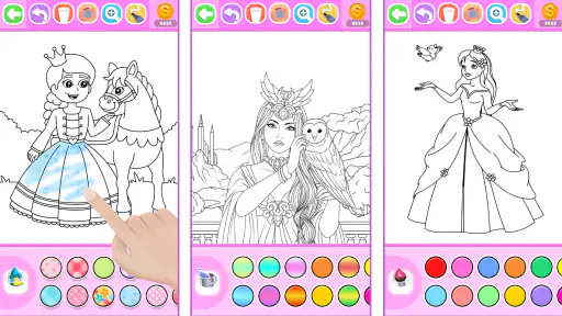 Colora Principesse Glitter screenshot