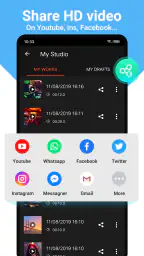 Creatore di video con musica screenshot