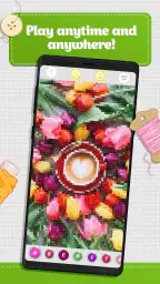 Cross Stitch Coloring Art screenshot