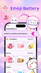 Emoji Battery Icon Customize screenshot