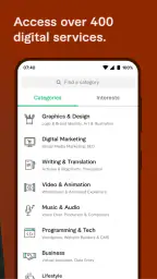 Fiverr - Servizi Freelance screenshot