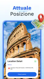 Fotocamera con mappe GPS screenshot