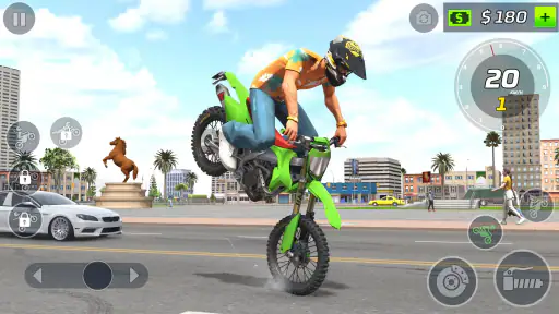 gioco di moto impennata screenshot
