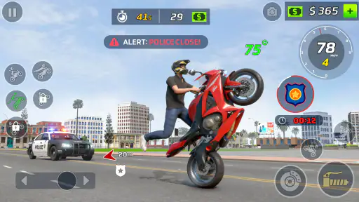 gioco di moto impennata screenshot