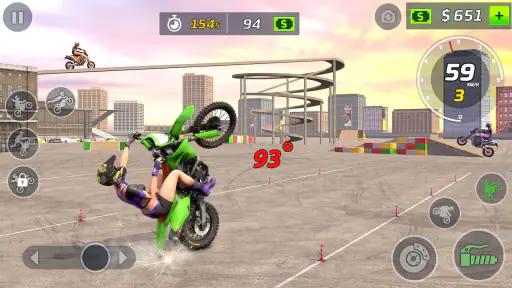 gioco di moto impennata screenshot