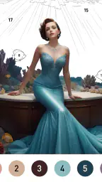 Gown Color by Number Book screenshot
