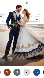 Gown Color by Number Book screenshot