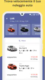 Jetcost: compara voli e auto screenshot