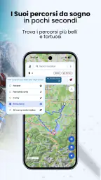 Kurviger navigazione moto screenshot