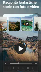 Lightroom video e foto editor screenshot