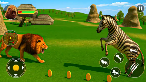 Lion Family Simulator 3D Games screenshot