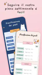 Menù settimanale e ricette screenshot