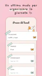 Menù settimanale e ricette screenshot