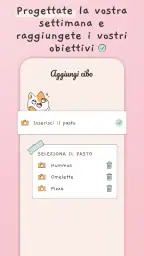 Menù settimanale e ricette screenshot