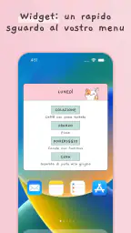 Menù settimanale e ricette screenshot