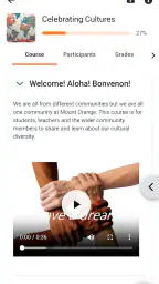 Moodle screenshot
