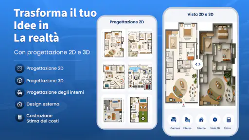 Progetto di casa in 3D screenshot