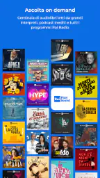 RaiPlay Sound: radio e podcast screenshot