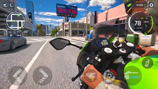 Real Moto 3D Driving Game screenshot