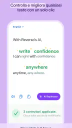 Reverso Traduttore, Dizionario screenshot