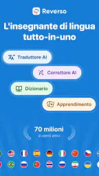 Reverso Traduttore, Dizionario screenshot
