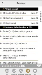 Violazioni CDS screenshot