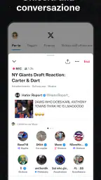 X (Precedentemente Twitter) screenshot