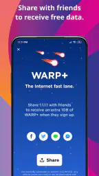 1.1.1.1 + WARP: Safer Internet screenshot