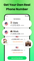 2台目の電話: SMS、電話、認証コードの受信 screenshot