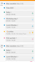 aCalendar+ Calendar & Tasks screenshot