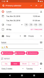 aCalendar+ Calendar & Tasks screenshot
