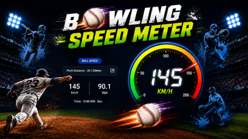 Baseball Pitch Speed Radar Gun screenshot