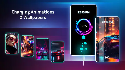 バッテリー充電アニメーションアプリ screenshot
