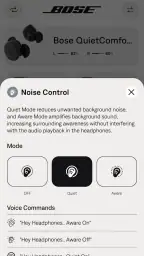Bose QC Earbuds screenshot