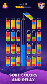 Color Water Sort 試験管・色水色合わせゲーム screenshot