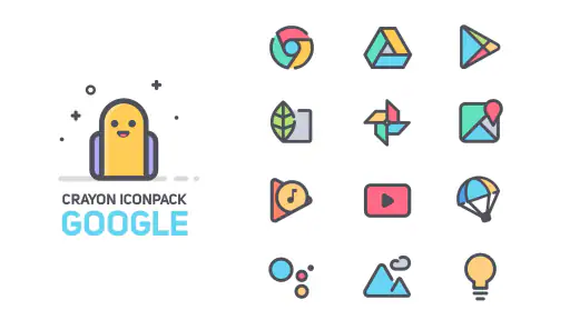 Crayon Icon Pack screenshot