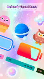 Cute Emoji Battery Widget screenshot