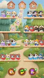 Cutie Sort: 猫 ソート 猫 色 並べ替え screenshot