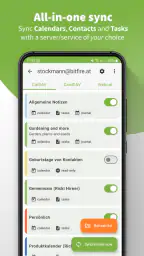 DAVx⁵ – CalDAV CardDAV WebDAV screenshot