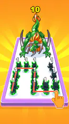 Dino Merge Master: 動物の戦い screenshot