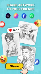 Draw Anime: AR Sketch App screenshot